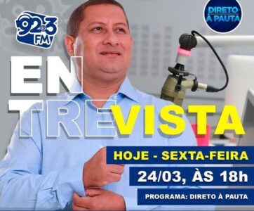 Vereador Marquinhos concederá entrevista para a Rádio 92 FM