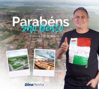 Prefeito Dino Penha parabeniza São Bento por seus 118 anos