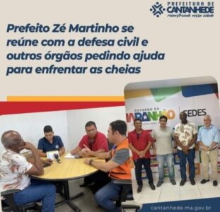 O PREFEITO ZÉ MARTINHO O KABÃO, SE REÚNE COM A DEFESA CIVIL E OUTROS ÓRGÃOS PEDINDO AJUDA PARA ENFRENTAR AS CHEIAS