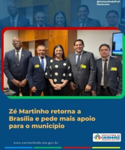 Em Brasília, prefeito Zé Martinho o Kabão, reúne-se com deputada federal Roseana Sarney