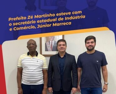 Prefeito Zé Martinho reúne-se com secretário Júnior Marreca