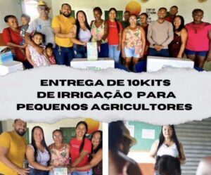 Vereadora Letícia Entrega 10 kits de irrigação em Serrano do Maranhão.