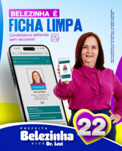 Ficha Limpa: em Chapadinha, Belezinha tem candidatura deferida pela justiça eleitoral