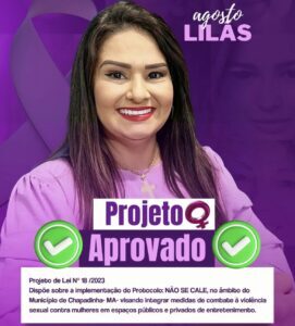 Vereadora Nildinha Teles projeto de Lei N°18/2023 Aprovado na câmara de chapadinha.