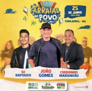 João Gomes é a grande atração desta terça-feira no São João de Turilândia.