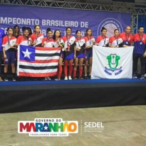 Meninas de Tuntum lá do Ipu-Iru fazem bonito no Brasileiro de Futsal sub-17 e conquistam medalha para o Maranhão