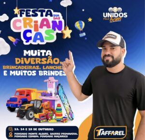 Jovem Taffarel vai comemorar o Dia das Crianças com muita diversão em Guimarães