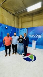 Imagem do dia: Fred Campos foge do debate entre os candidatos a prefeito de Paço do Lumiar