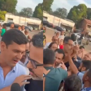Natércio incita seguranças de Julinho a agredir equipe do Fantástico