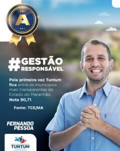 Marco Histórico: Tuntum Alcança Nota Máxima de Transparência sob a Liderança de Fernando Pessoa