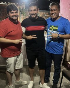 Juan Sena declarar apoio aos candidatos a prefeito Fernando do PL e Kaian em governador Nunes Freire.