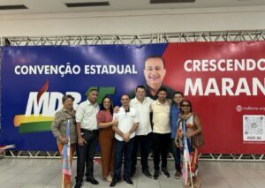 Deyvison Do Posto e comitiva prestigiam a convenção do MDB que definiu novo diretório com Marcus Brandão à frente