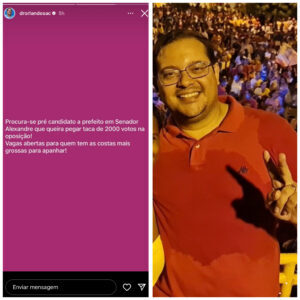 “Procura-se candidato que queira pegar taca de 2 mil votos” publica prefeito do Maranhão em rede social