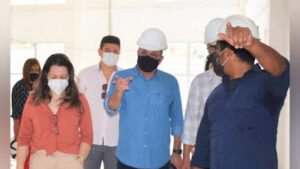UEMA: Hildo Rocha visita obras do ginásio poliesportivo e do Centro de Monitoramento do Rio Itapecuru, empreendimentos viabilizados por ele