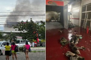 Incêndio atinge concessionária Honda Grande Rio em São Luís