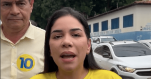 “Sou contra o sistema, inclusive dentro do meu próprio partido”, diz Mariana ao votar