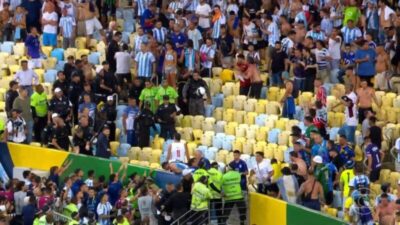 Brasil x Argentina tem pancadaria entre torcidas e polícia antes de jogo