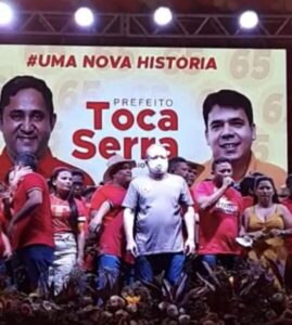 VÍDEO! Comício de Toca Serra em Pedro do Rosário foi tão grande que pareceu show de banda de rock