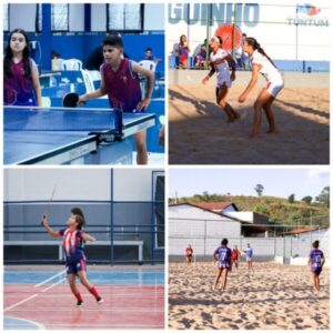 JETs 2023 tem disputas eletrizantes de Vôlei de Tuntum, Bandminton e Tênis de Mesa
