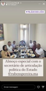 REGA-BOFE NO PALÁCIO DOS LEÕES! Prefeito publica foto de almoço com garrafa de Heineken na mesa