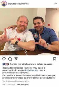 Ricardo Rios afronta o governo e declara apoio a Othelino para eleição da AL