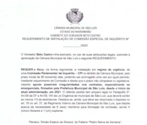 Câmara de São Luís aprova CPI dos contratos contra gestão Braide