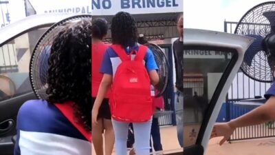 VERGONHA: no Maranhão, estudante leva ventilador para sala de aula para se livrar do calor; veja o vídeo