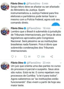 Flávio Dino defende afastamento de Moro
