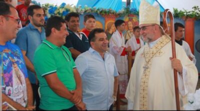 Deputado federal Josimar Maranhãozinho prestigia círio de Nossa Senhora de Nazaré em Luís Domingues