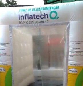 TÚNEIS DE DESINFECÇÃO VÃO AUXILIAR NA PREVENÇÃO DA COVID 19 EM PINHEIRO