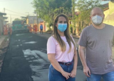 Dra. Thaiza e presidente Othelino lançam Mais Asfalto em Pinheiro