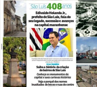 Próximo prefeito receberá uma cidade equilibrada financeiramente, organizada e com muitas obras realizadas”, afirmou Edivaldo em entrevista