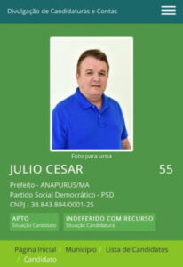 Com condenações irremediáveis, Júlio César arma para manter candidatura em Anapurus