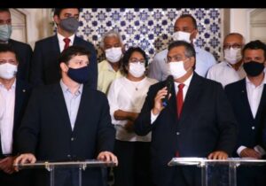 Flávio Dino e Baleia Rossi dialogam sobre defesa da democracia, combate à pandemia e meio ambiente