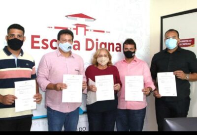 Conceição Cutrim e Glalbert Cutrim assinam pacotão de obras para Educação de Olinda Nova do Maranhão