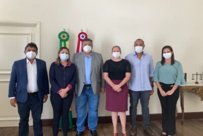 ROBERTO COSTA ACOMPANHOU REUNIÃO COM MÁRCIO JERRY E A PREFEITA LUCIANA LEOCADIO COM O GOVERNADOR FLÁVIO DINO