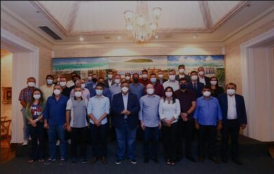 Em reunião, lideranças aceitam lançar apenas um candidato ao Palácio dos Leões com apoio de Dino