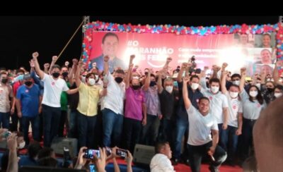 Prefeito Luciano participa de lançamento da pré-candidatura de Weverton Rocha