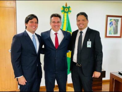 Prefeito Luciano cumpre agenda produtiva com o deputado federal André Fufuca e o ministro-chefe da Casa Civil Ciro Nogueira
