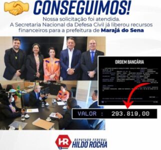 Deputado Hildo Rocha garante envio de recursos para Marajá do Sena