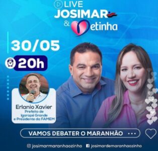 Hoje Live, Josimar e Detinha recebem Erlanio Xavier