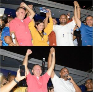 Ao lado de Roseana, deputado Roberto Costa participa de convenção do MDB e declara apoio ao gov. Brandão e Flávio Dino para o Senado