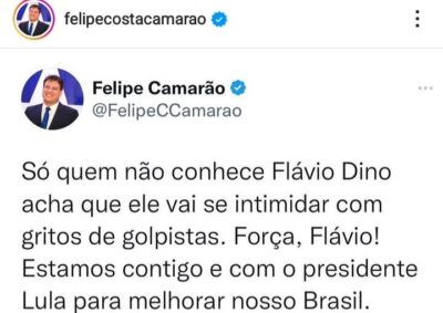 Vice-governador Felipe Camarão manda recado para golpistas