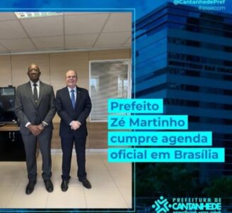 PREFEITO ZÉ MARTINHO O KABÃO, CUMPRE AGENDA OFICIAL EM BRASÍLIA
