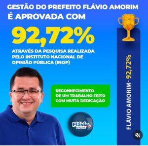 Prefeito do PL, Flávio Amorim comemora recorde de aprovação em Araguanã