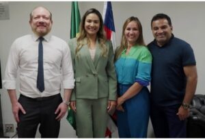 Em Brasília, Josimar Maranhãozinho e Detinha visitam e dialogam com a senadora Ana Paula Lobato