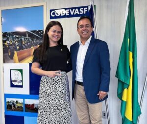Deputada Fabiana Vilar se reúne com o presidente da Codefasv Clóvis Paz