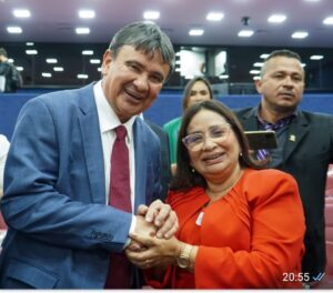 Prefeita de Paço do Lumiar, Paula reúne-se com Ministro de Desenvolvimento e Assistência Social, Wellington Dias