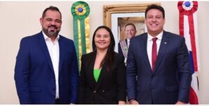 Deputada Edna Silva e o prefeito João Carlos se reúnem com o governador interino Felipe Camarão para discutir soluções para Buriticupu