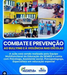 Letícia de Sibá apoiando ações de combate ao bullying e violência nas escolas